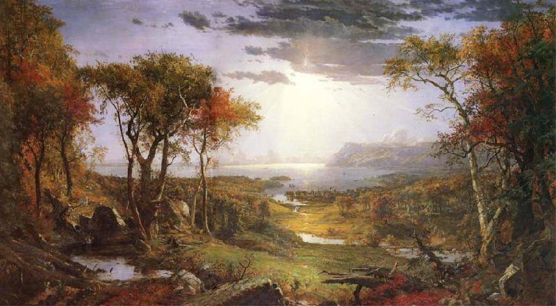 Jasper Cropsey Herbst am Hudson River oil painting picture